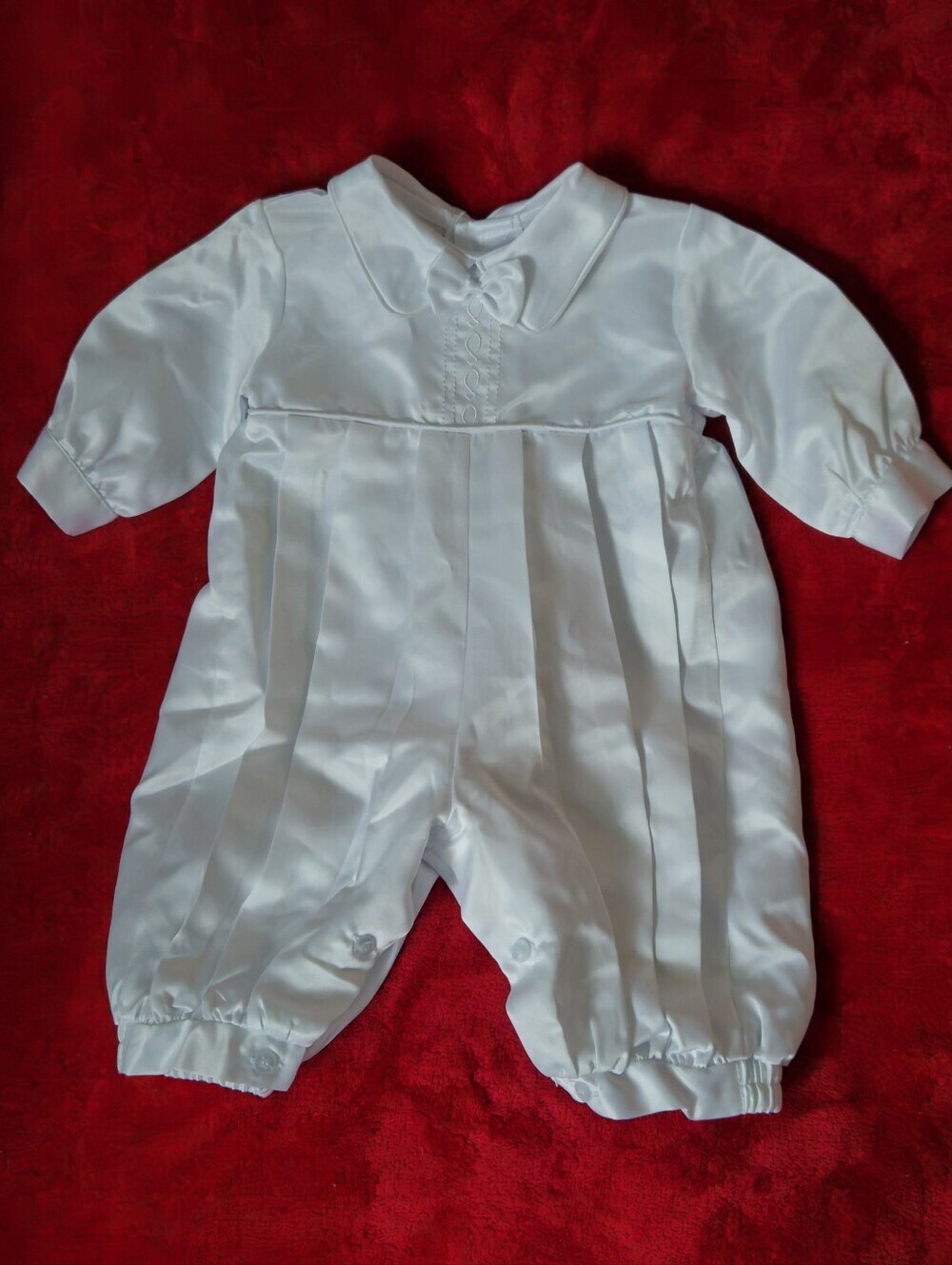 Unbranded Baby Boy Classic White  Christening-Baptism One Piece/Romper - Size XL